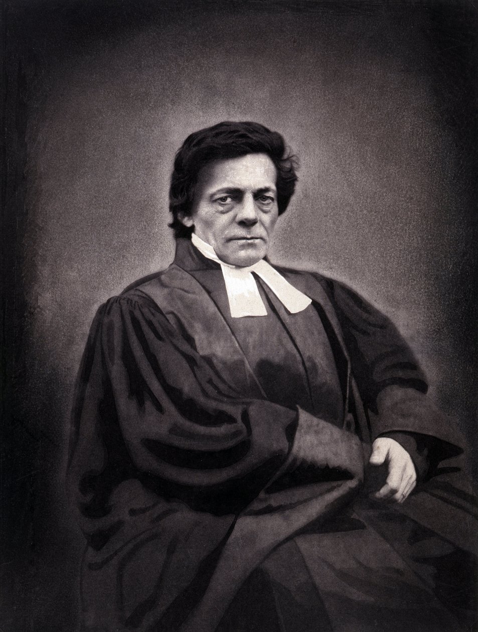 Portrét Alphonse Monoda, pastora švýcarského původu (1802-1856) od Nadar