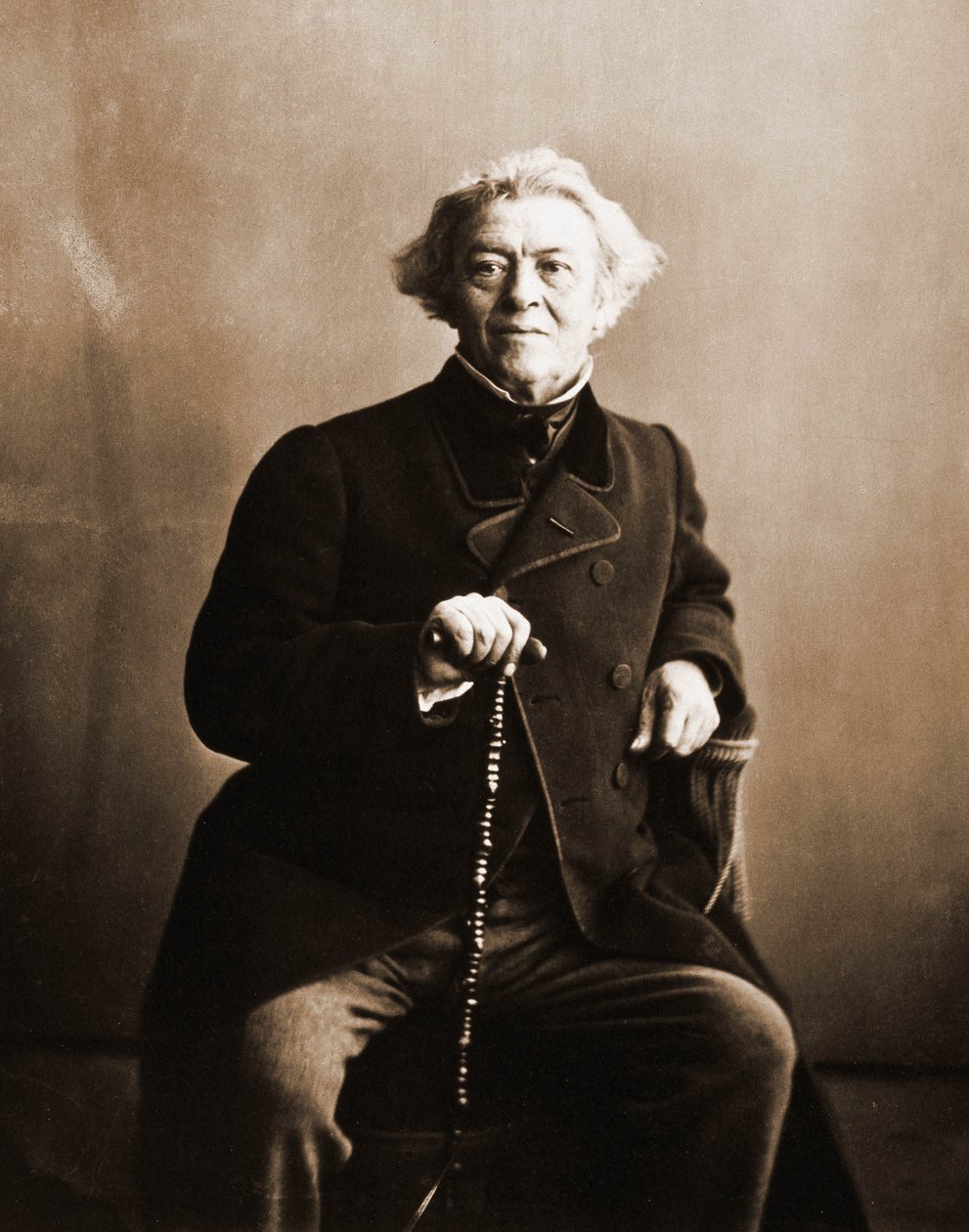Portrét Camille Corot, malíř 1796-1875 (foto) od Nadar