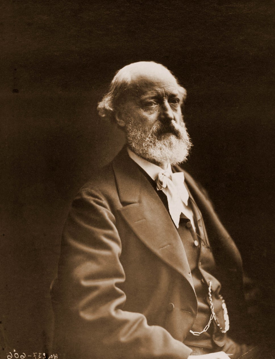 Portrét Eugene Viollet-le-Duc (Viollet le Duc) (1814-1879), architekt a akvarel 1814-1879 (foto) od Nadar