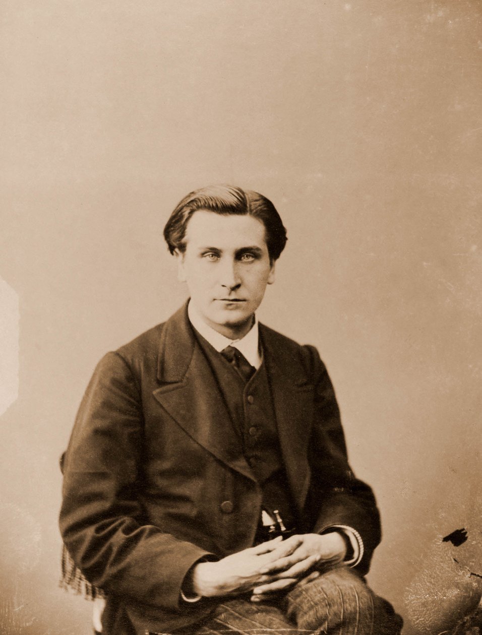 Portrét Francois Coppee, básník 1842-1908 (foto) od Nadar