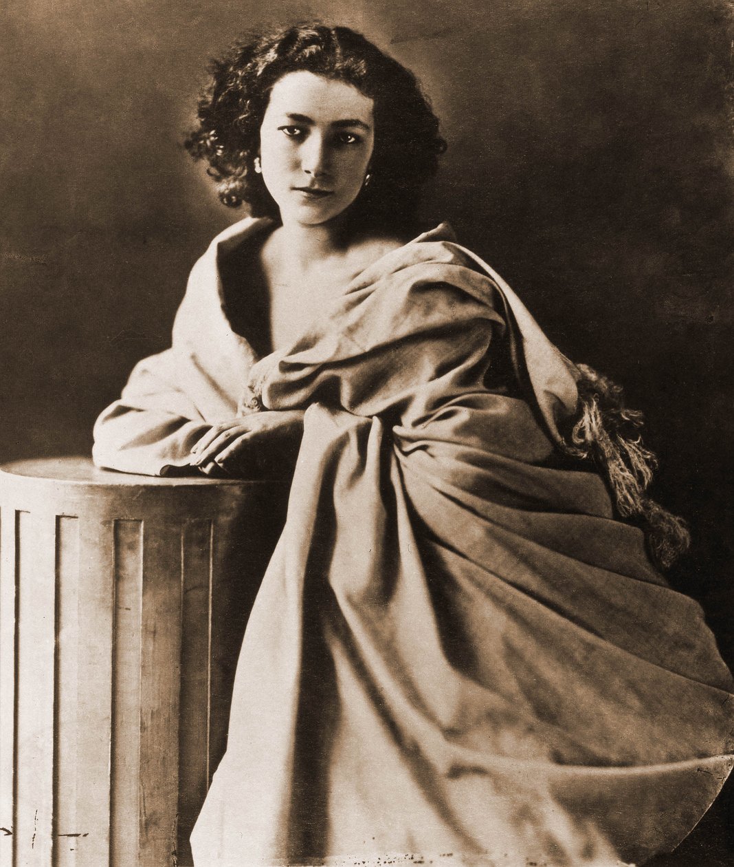 Portrét Henriette Rosine Bernard dit Sarah Bernhardt (1844-1923), herečka 1844-1923 (foto) od Nadar