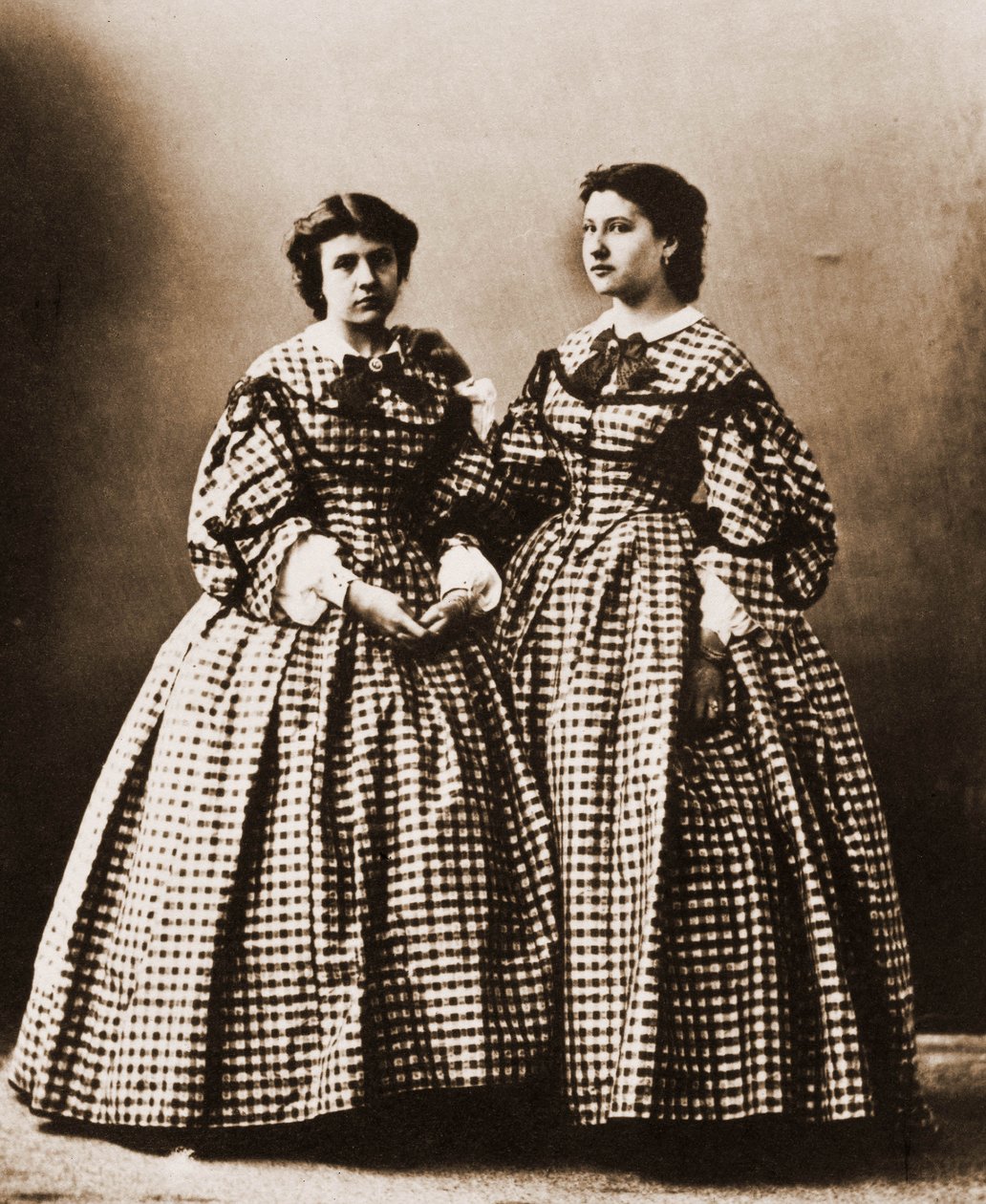 Portrét Judith Gautier a její sestry, spisovatelky 1850-1917 (foto) od Nadar