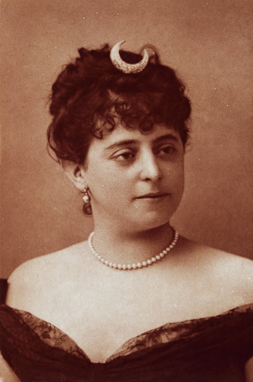 Sibyl Sanderson (1865-1903), americká sopranistka, fotografie Felix Nadar (1820-1910) od Nadar