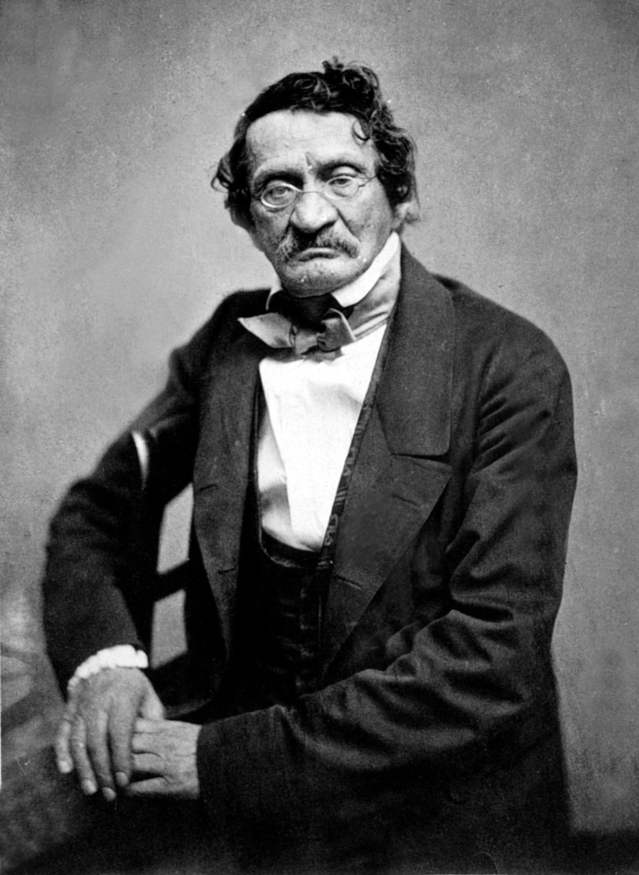 maďarský kreslíř Moses Saphir vyfotografovaný Nadarem, kolem roku 1857 od Nadar