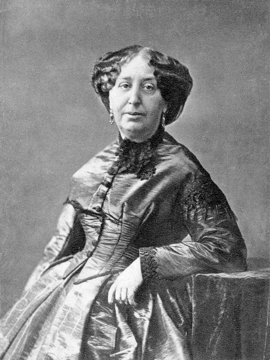 spisovatel George Sand (1804-1876) c. 1860, foto Nadar květen 1852 od Nadar