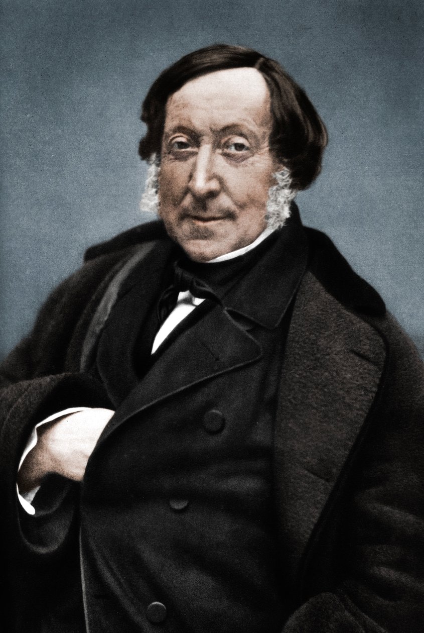 Gioachino Rossini 1792-1868, italský skladatel od Nadar