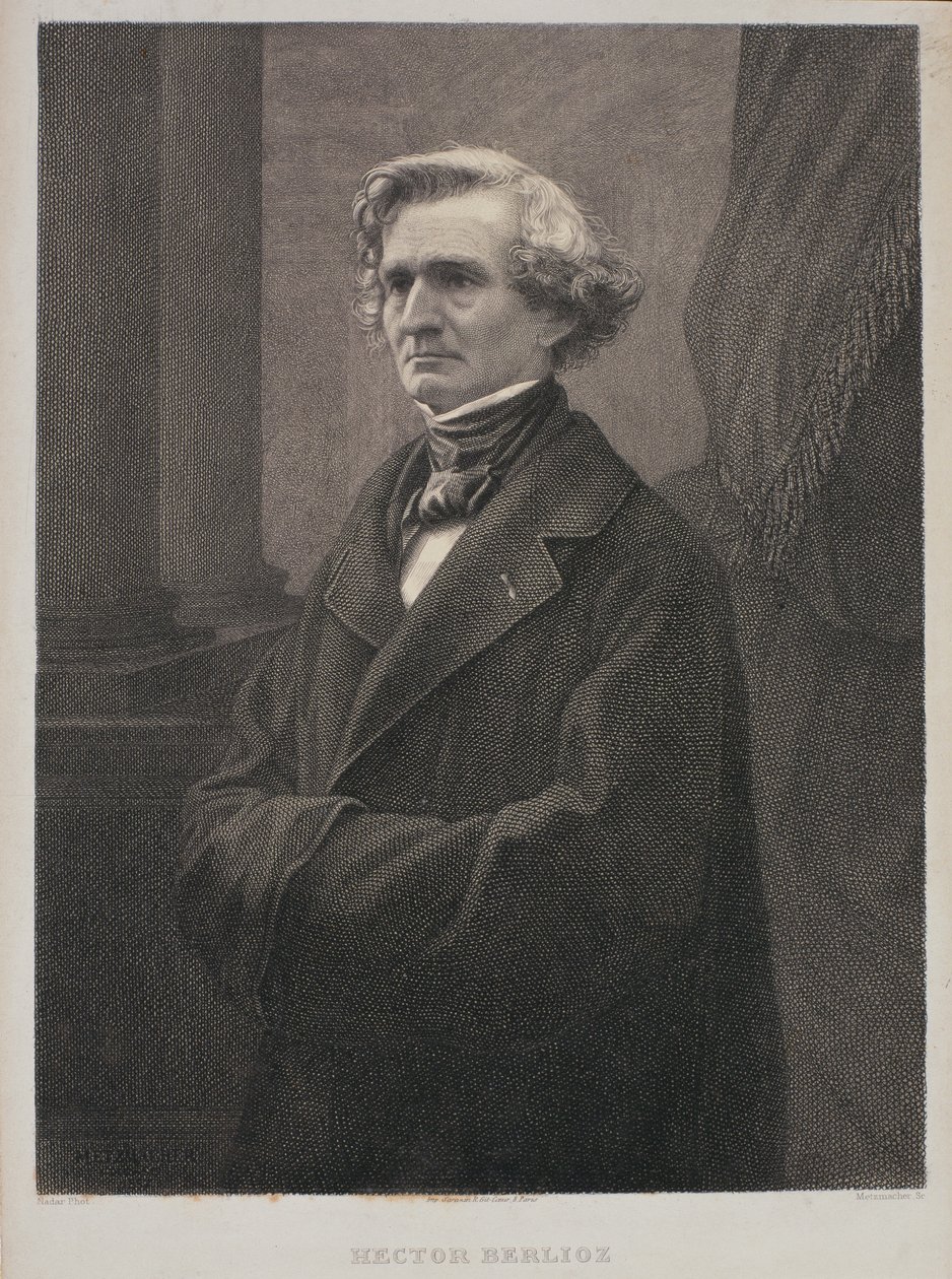 Hector Berlioz (1803-69) ryl Metzmacher od Nadar
