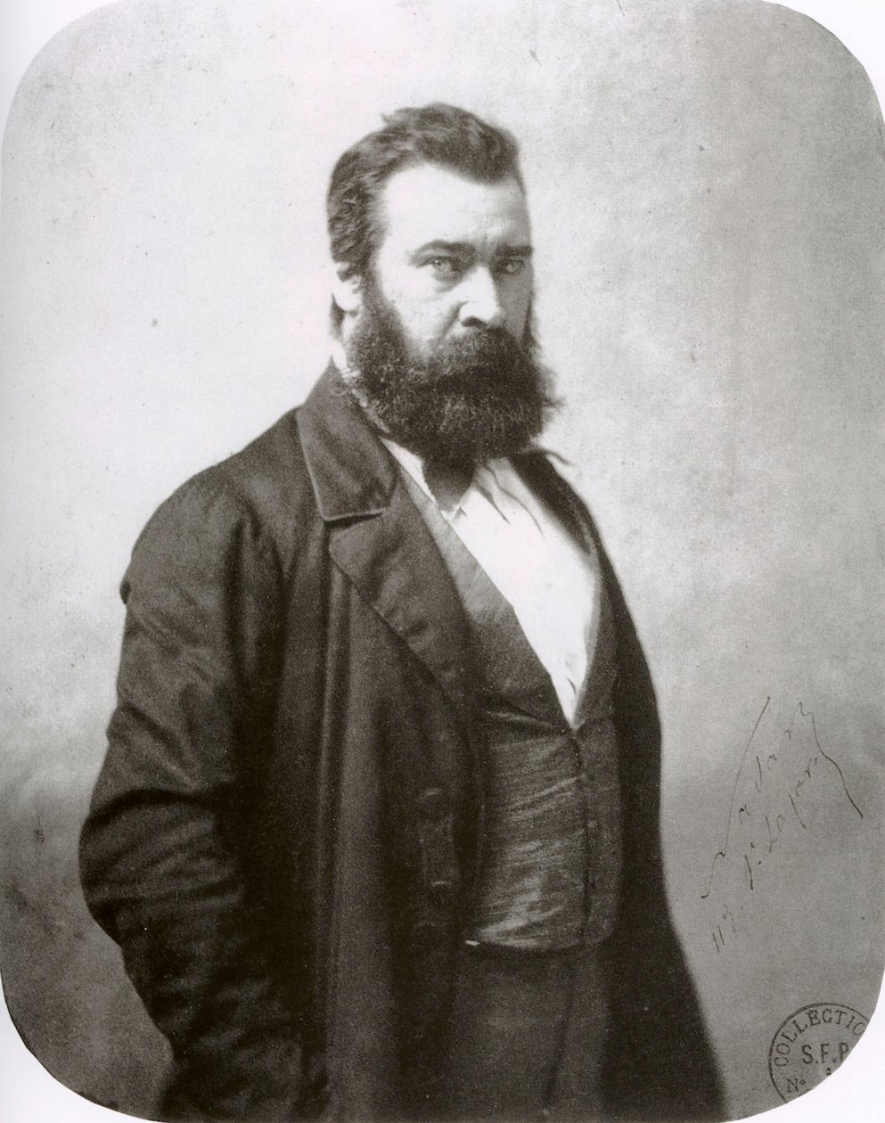 Jean-François Millet, francouzský malíř, 60. léta 19. století od Nadar