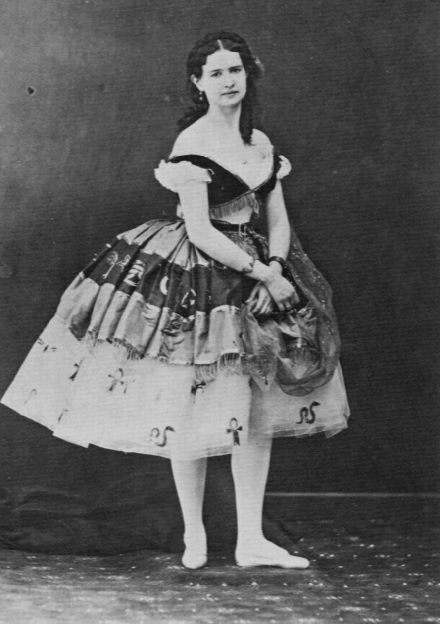 Maria Surovshchikova-Petipa, ruská baletní tanečnice, c1861 od Nadar