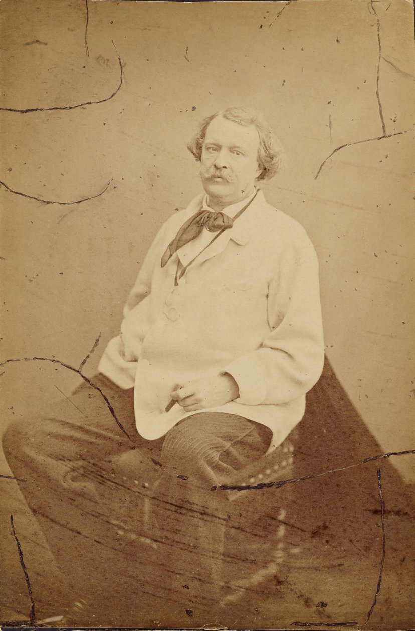 [Autoportrét v bílé haleně Félix Nadar] od Nadar [Gaspard Félix Tournachon]