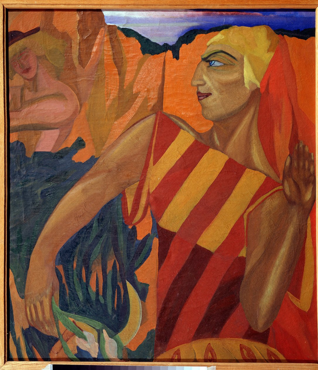 Medee - Kostýmní návrhy pro balet Zlaté rouno (Medea. Kostýmní návrhy pro balet Zlaté rouno) - Malba Nadheždy Vladimirovny Lermontové (1885-1921), olej na plátně od Nadezhda Vladimirovna Lermontova