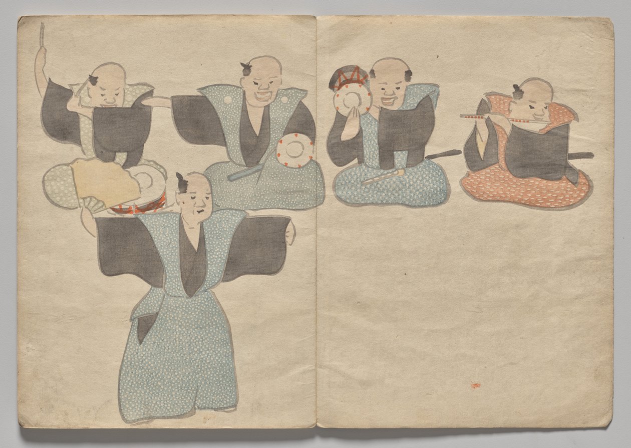 Scéna z The Kōrin Picture Book (svazek 1) od Nakamura Hochu