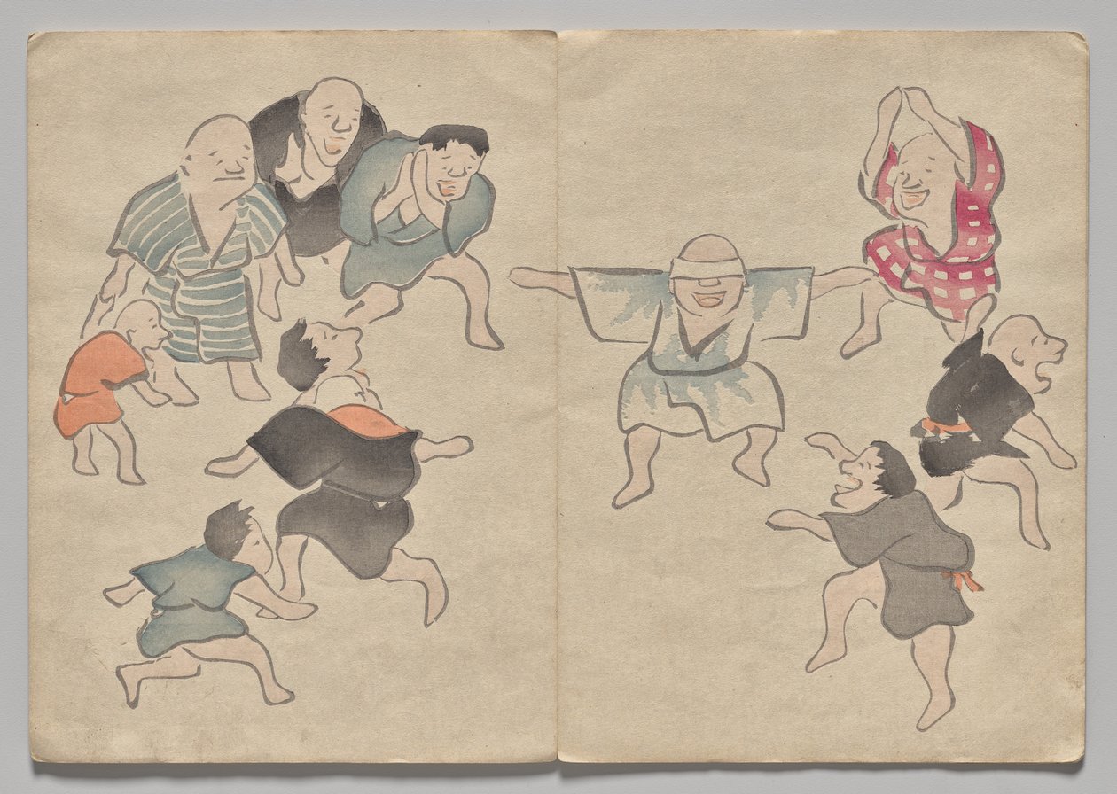 Scéna z The Kōrin Picture Book (svazek 1) od Nakamura Hochu