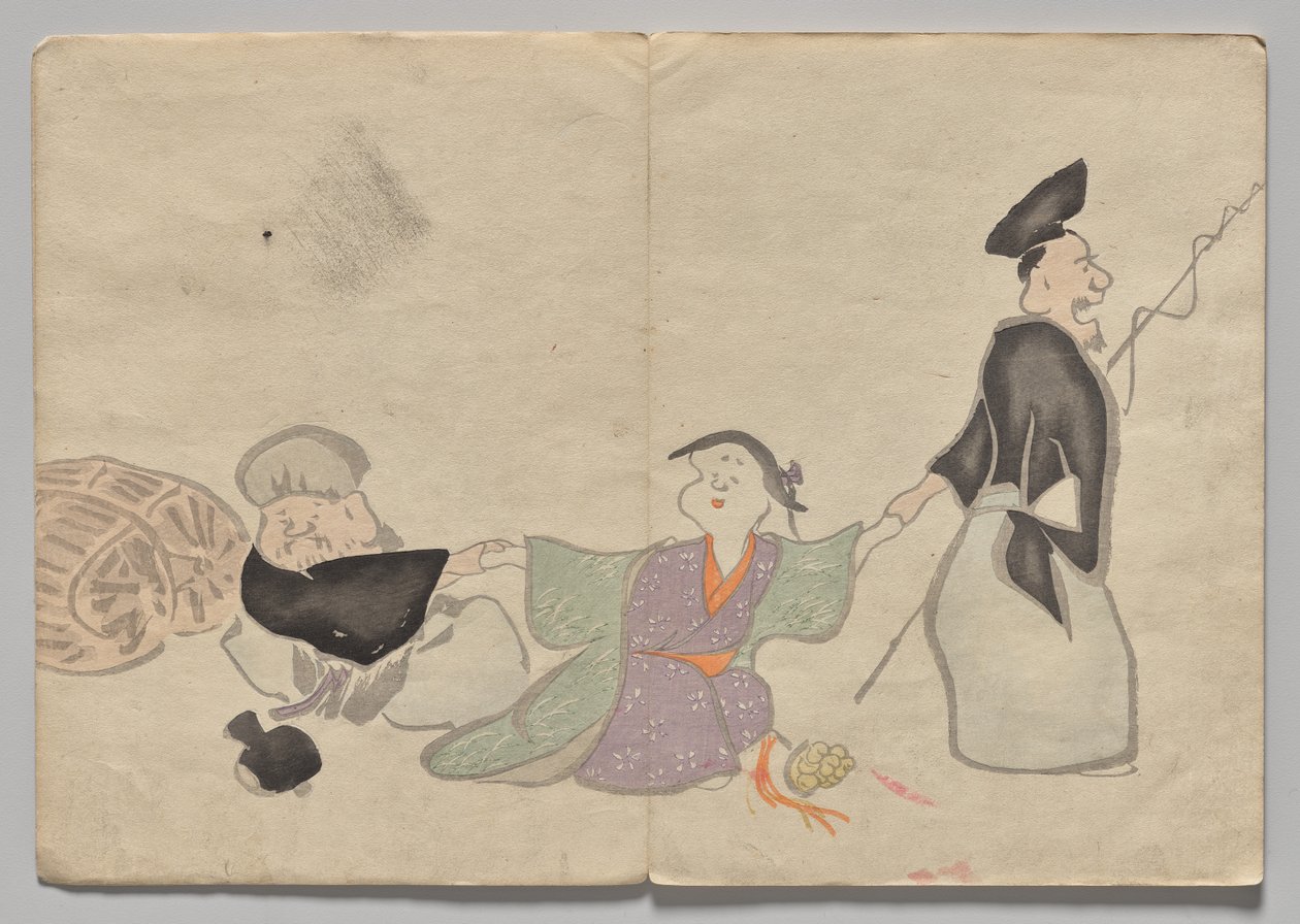 Scéna z The Kōrin Picture Book (svazek 1) od Nakamura Hochu