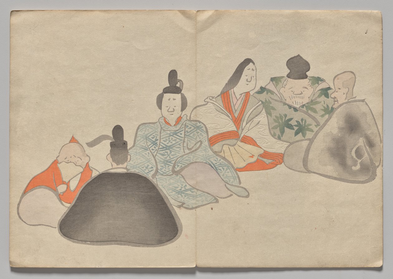 Scéna z The Kōrin Picture Book (svazek 2) od Nakamura Hochu