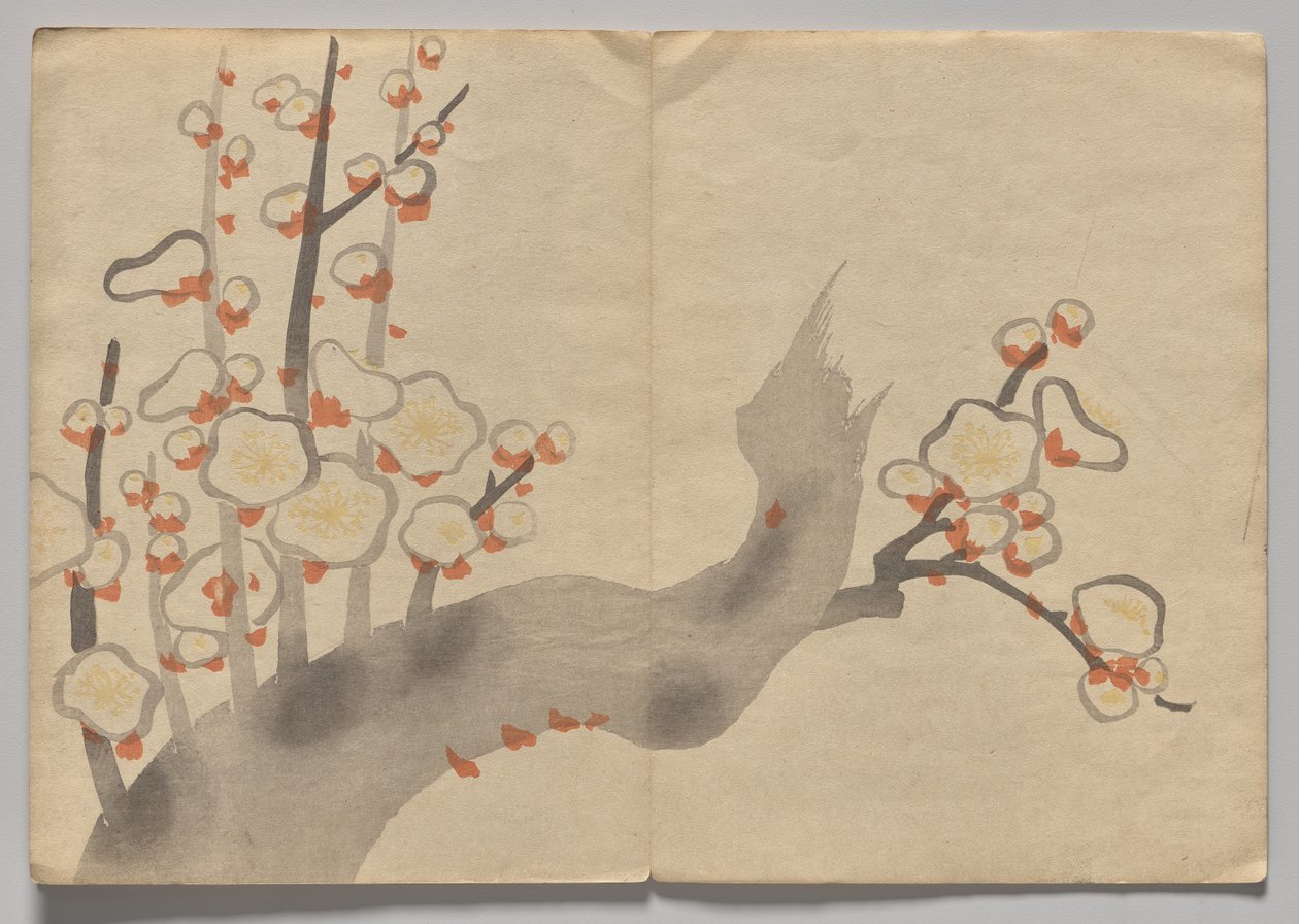 Scéna z Kōrin Picture Book (svazek 2) od Nakamura Hochu