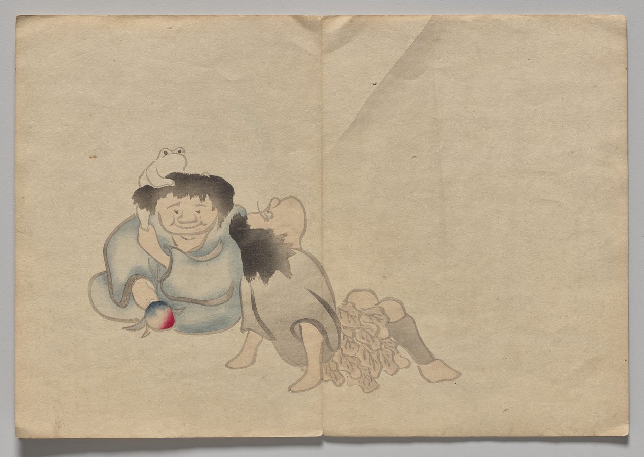 Scéna z The Kōrin Picture Book (svazek 2) od Nakamura Hochu