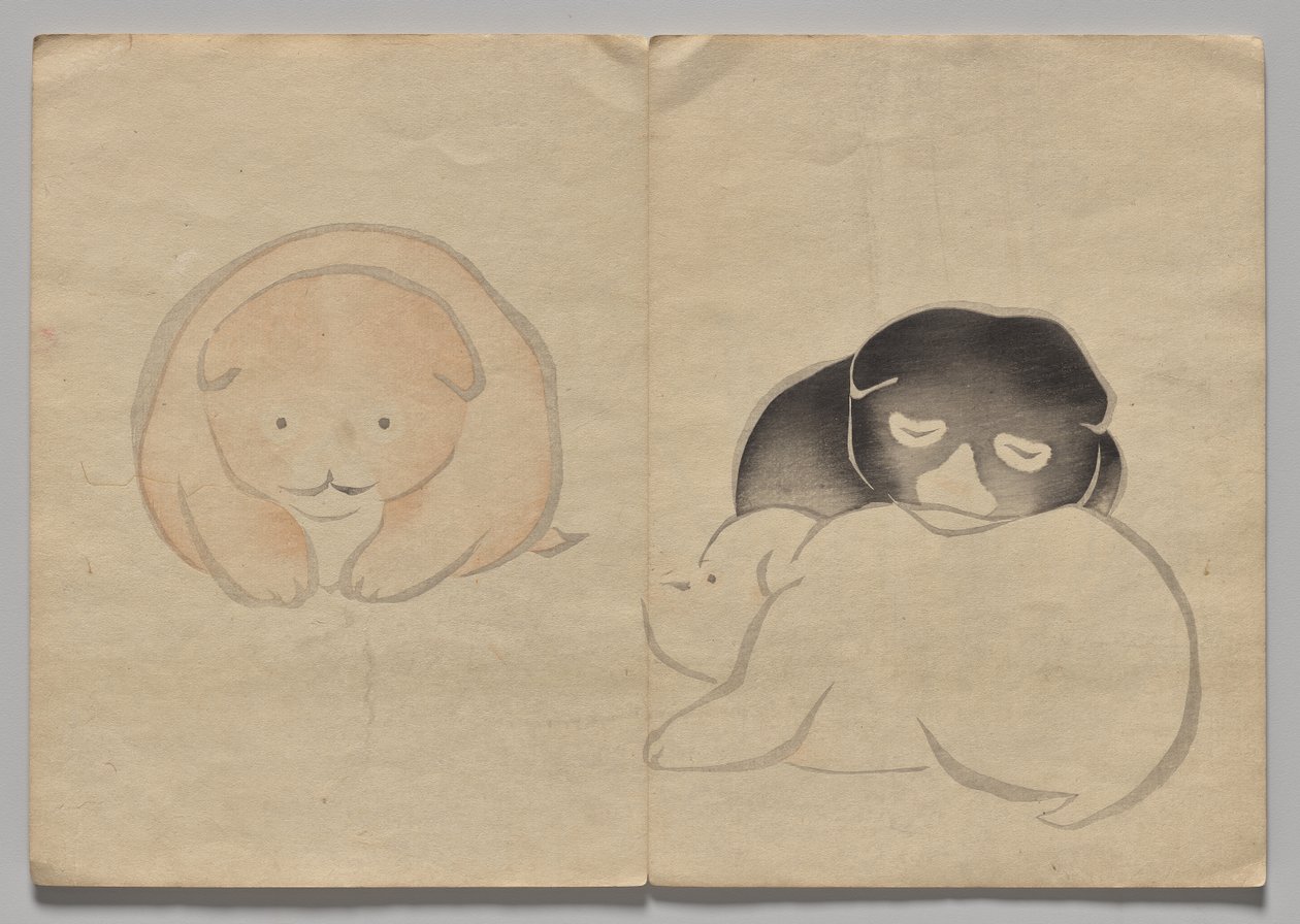 Scéna z Kōrin Picture Book (svazek 2) od Nakamura Hochu