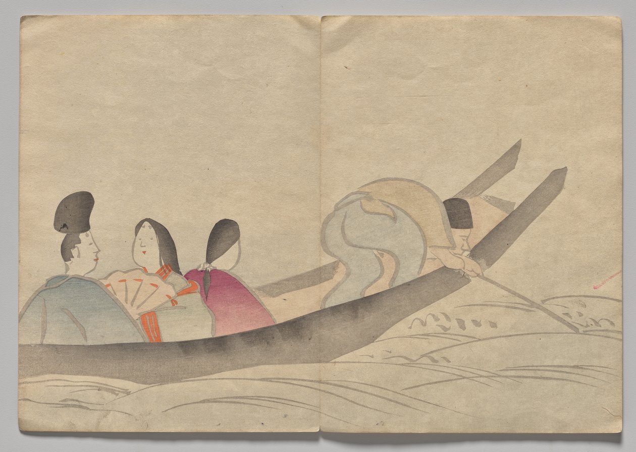 Scéna z Kōrin Picture Book (svazek 2) od Nakamura Hochu