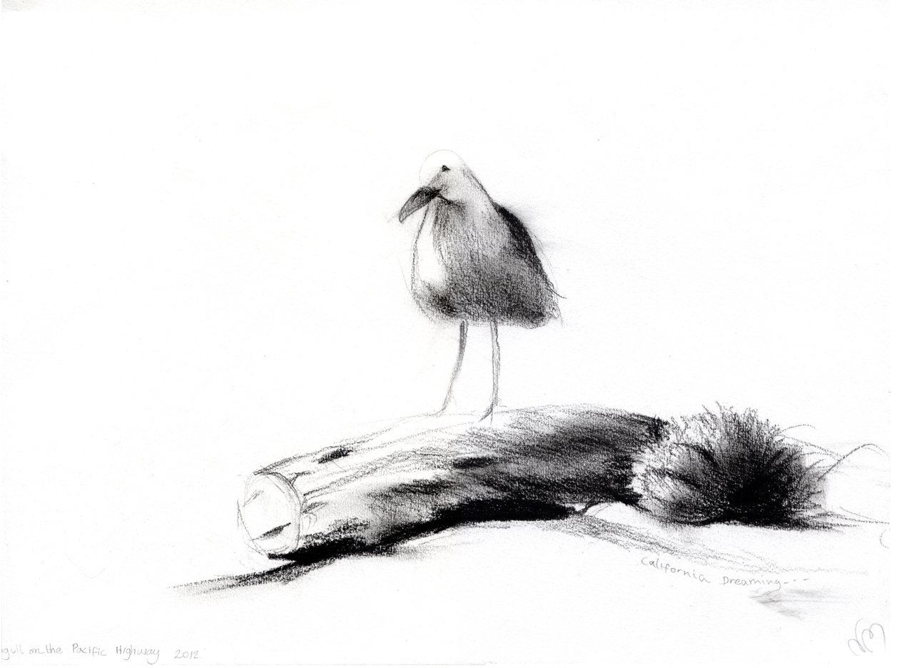 California Racek, 2012, (uhlí na papíře) od Nancy Moniz Charalambous