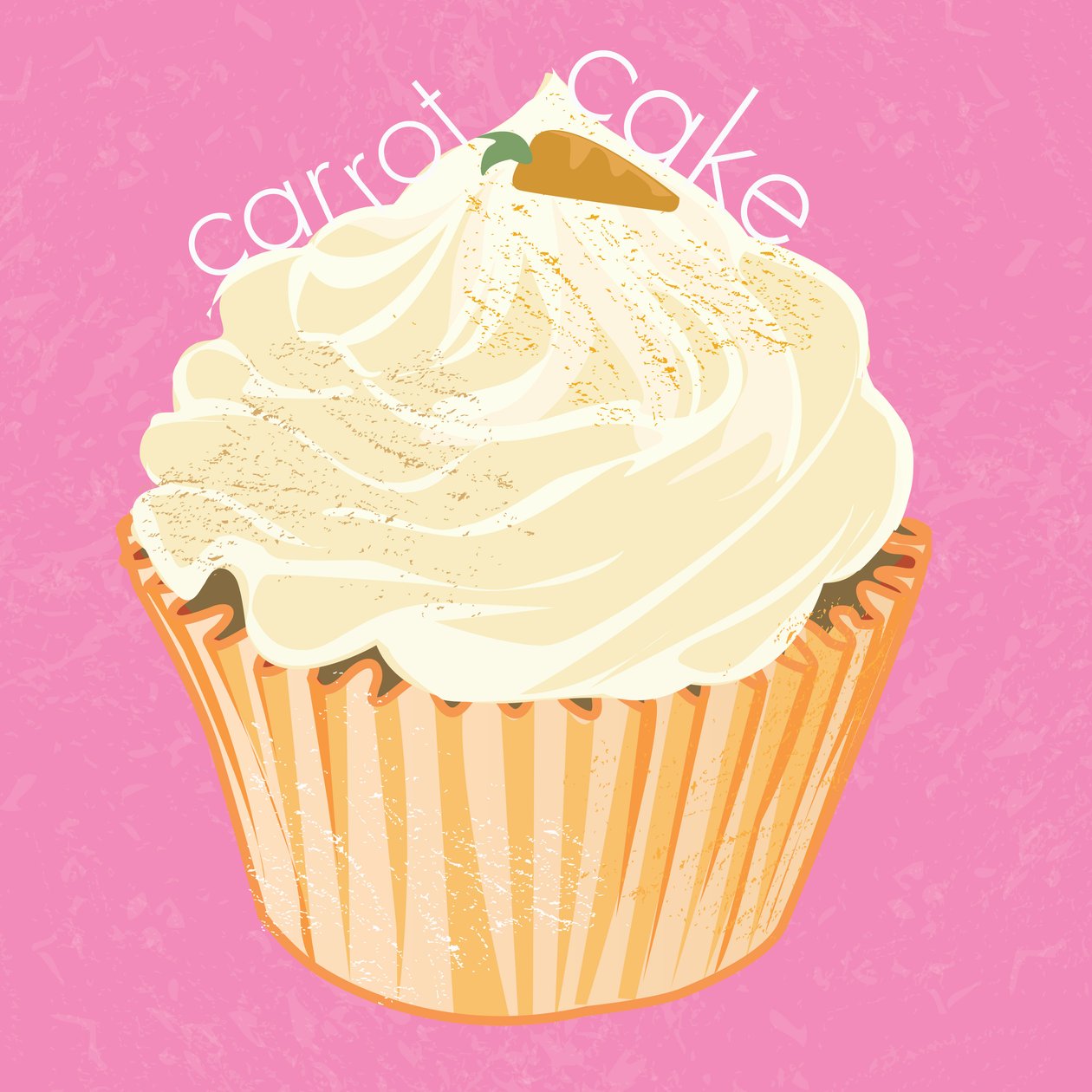 Mrkvový dort Cupcake, 2019 od Nancy Moniz Charalambous