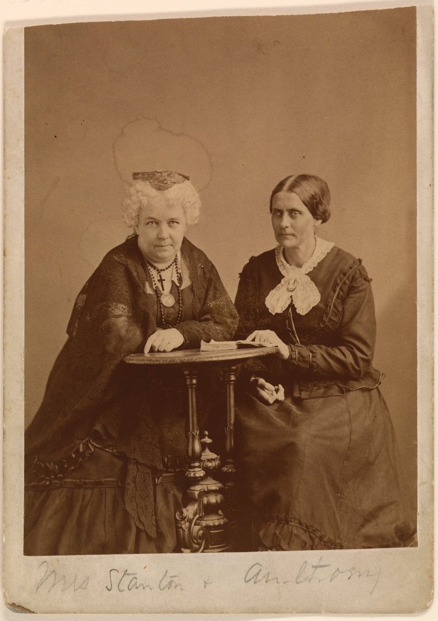 Elizabeth Cady Stanton a Susan B. Anthony od Napoleon Sarony