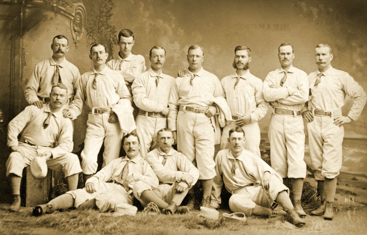 Metropolitan baseball devět, 1882 od Napoleon Sarony