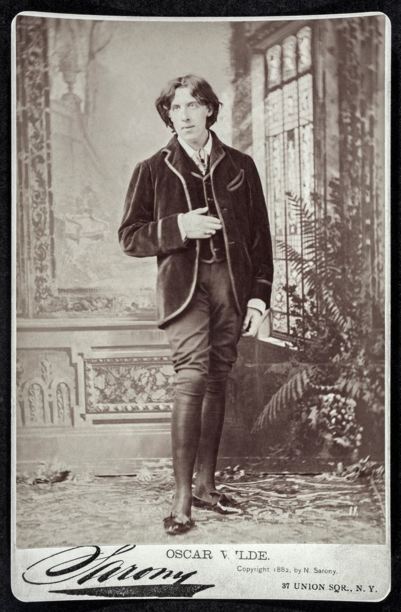 Oscar Wilde v Americe v roce 1882 (tisk) od Napoleon (after) Sarony