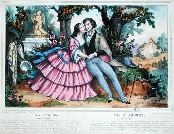 Čtyři lásky, manželská láska (barva lito) od Napoleon (after) Thomas
