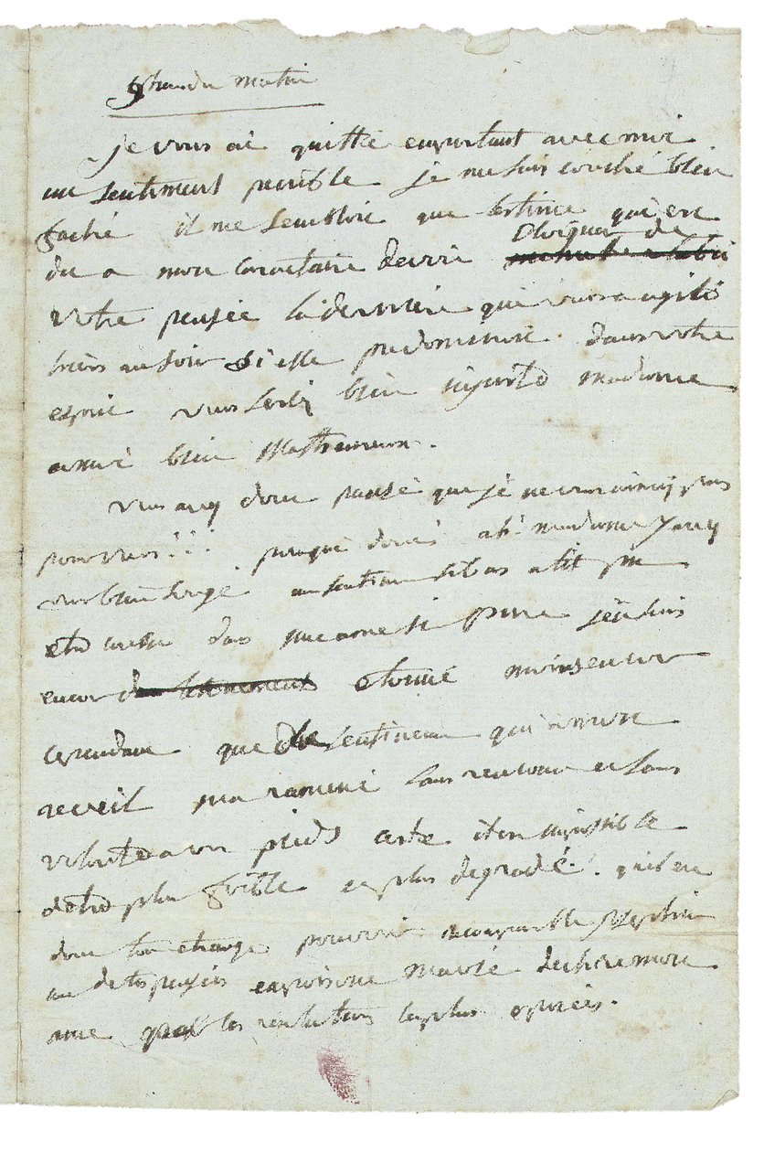 Dopis Josephine de Beauharnais od Napoleon Bonaparte