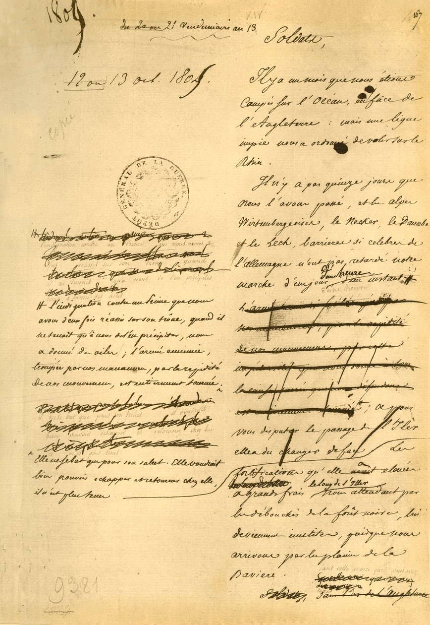 Provolání k armádě, 13. října 1805, 1921. od Napoleon Bonaparte I