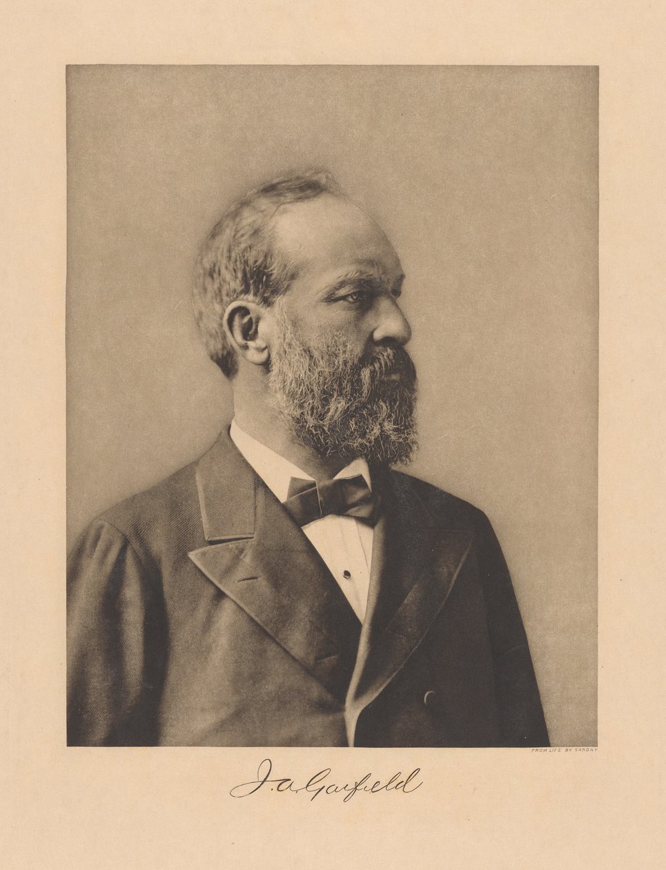 James Garfield od Napoleon Sarony