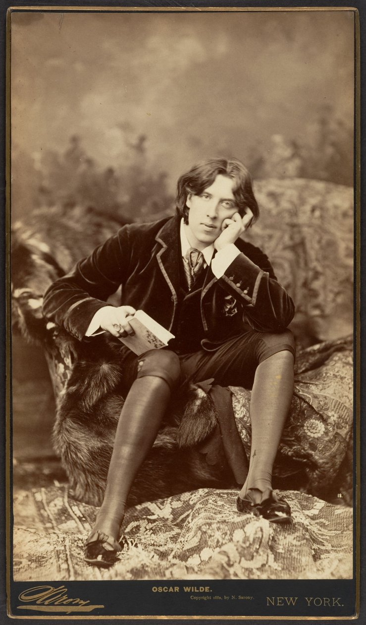 Oscar Wilde, 1882 (stříbrný tisk alba) od Napoleon Sarony