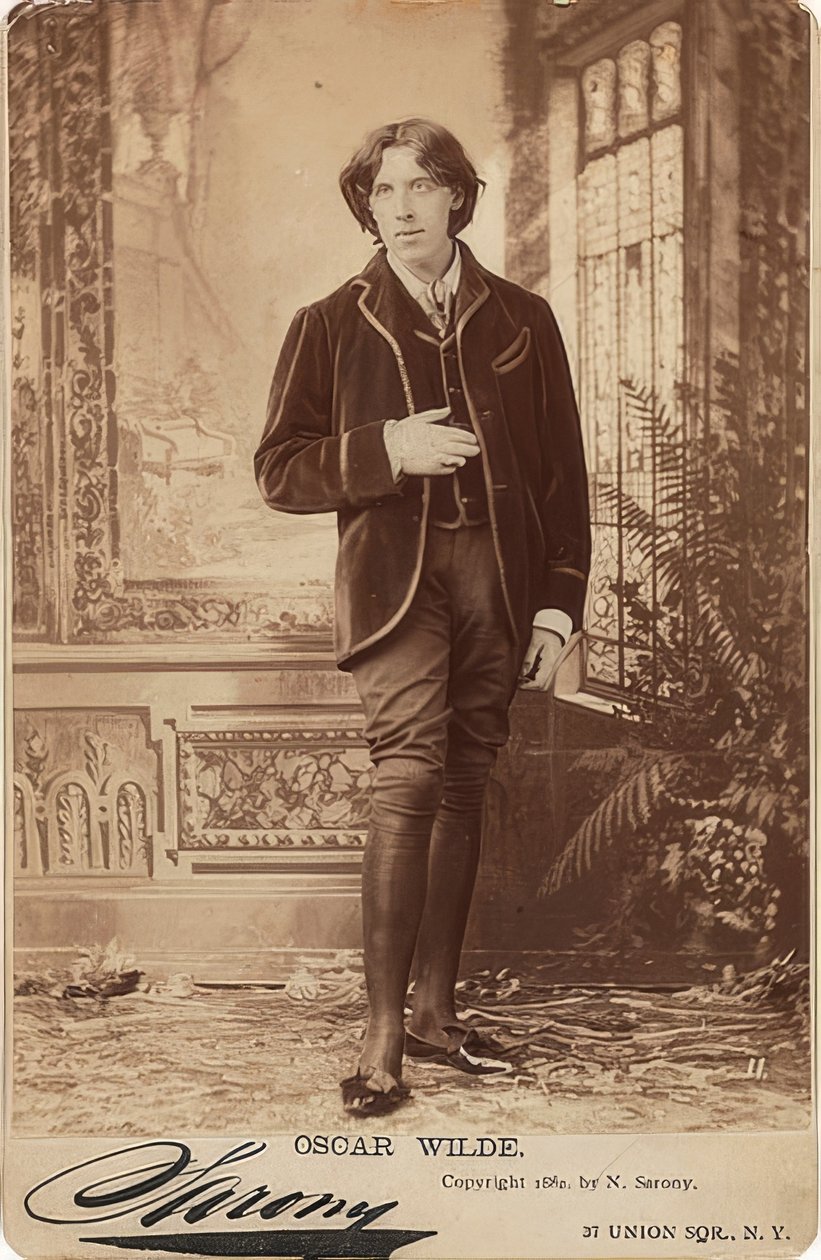 Portrét Oscara Wilda (1854-1900). 1882 od Napoleon Sarony