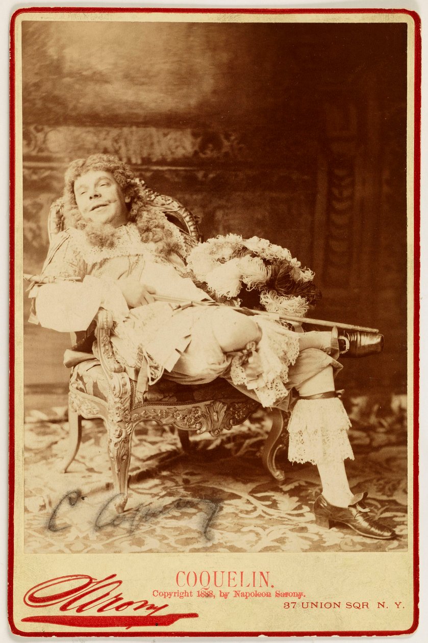 Porträt von Ernest Coquelin, genannt Coquelin cadet, (1848-1909), Schauspieler od Napoleon Sarony