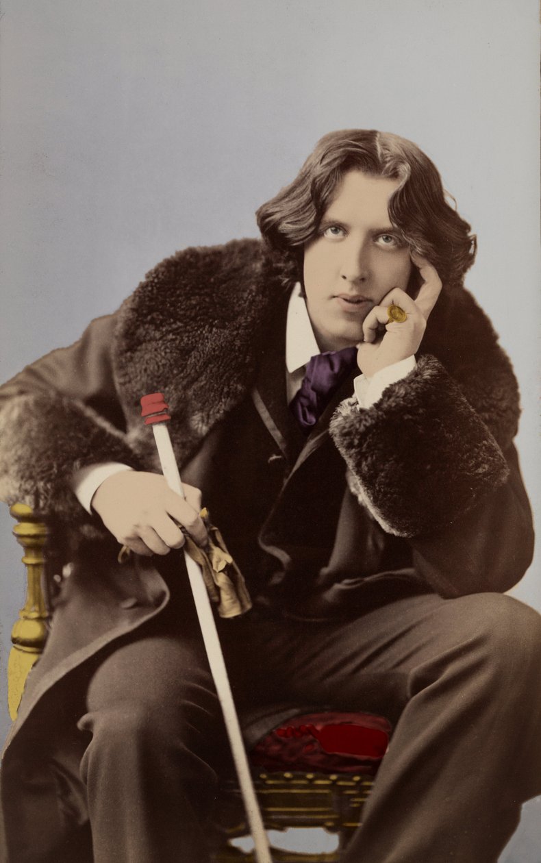 Portrét Oscara Wilda (1854 - 1900) kolem roku 1882 od Napoleona Saronyho (1821 - 1896). od Napoleon Sarony