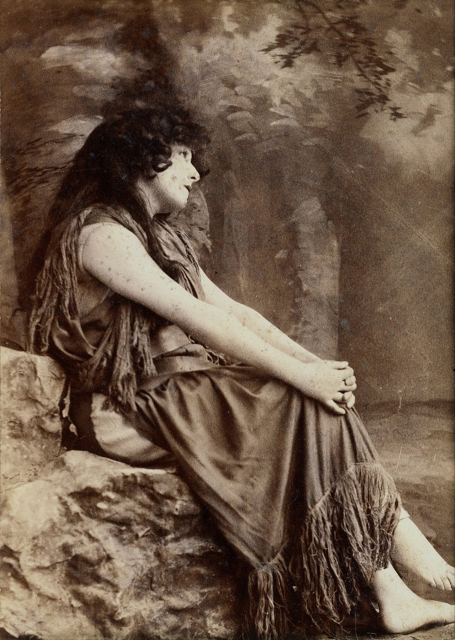 Portrét Sarah Bernhardt v New York Production od Napoleon Sarony