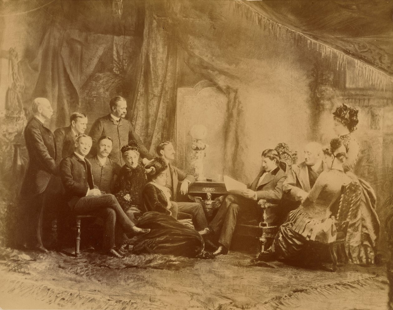 [Čtení hry, herci a herečky společnosti Daly Company] od Napoleon Sarony
