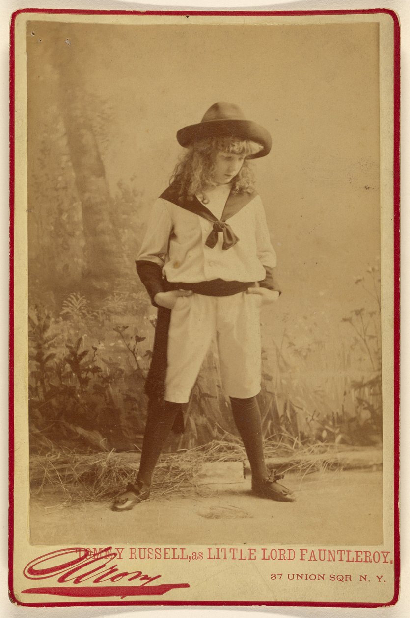 Tommy Russell v roli Malého lorda Fauntleroye od Napoleon Sarony