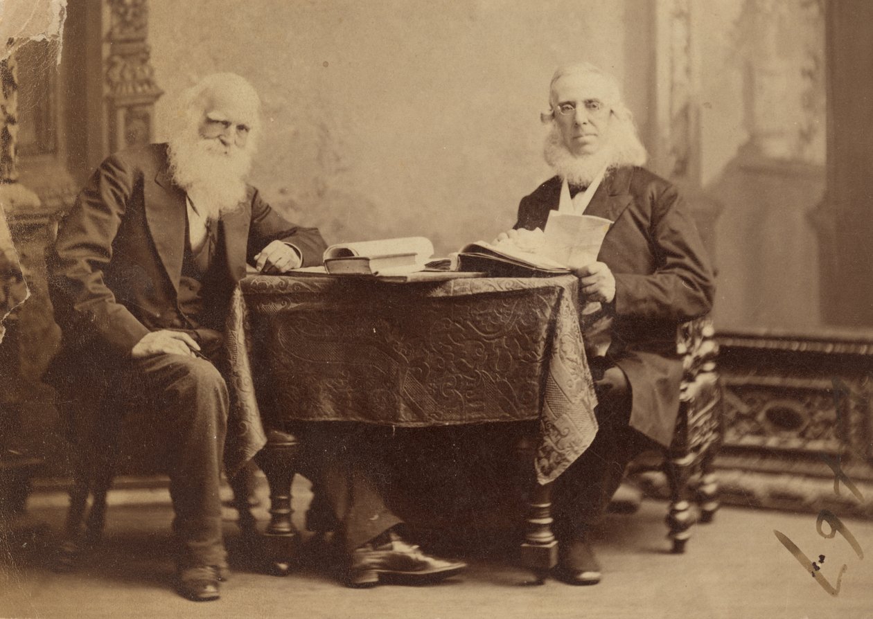William Cullen Bryant a Peter Cooper od Napoleon Sarony