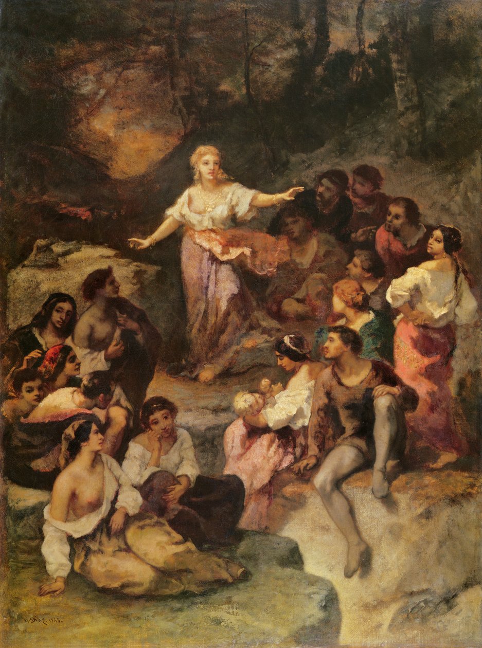 Cikánský tábor, 1848 od Narcisse Virgile Diaz de la Peña