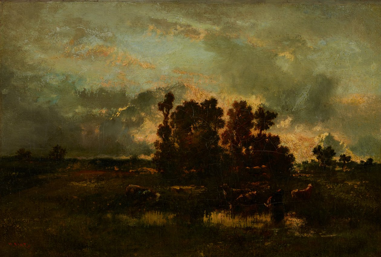 Mokré pastviny, kolem roku 1870 od Narcisse Virgile Diaz de la Peña
