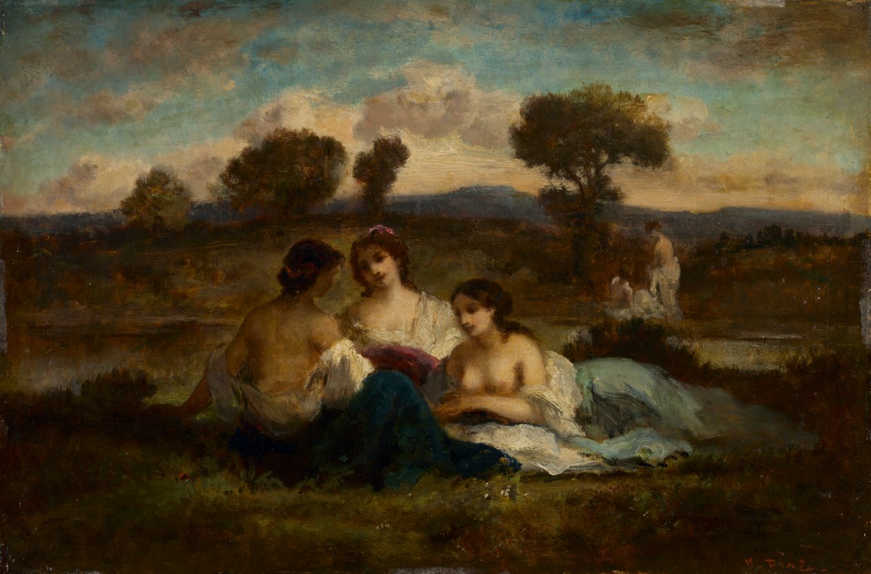 The Bathers, po roce 1847. od Narcisse Diaz de la Pena