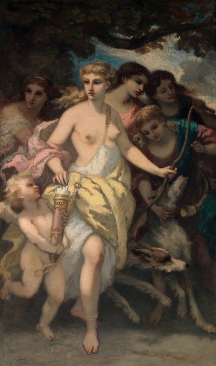 Diana, 1849. od Narcisse Virgile Diaz de la Peña