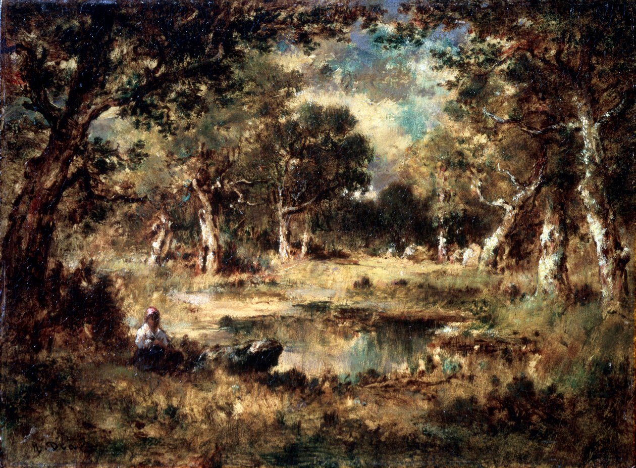 Forest Swamp, 1870. od Narcisse Virgile Diaz de la Peña