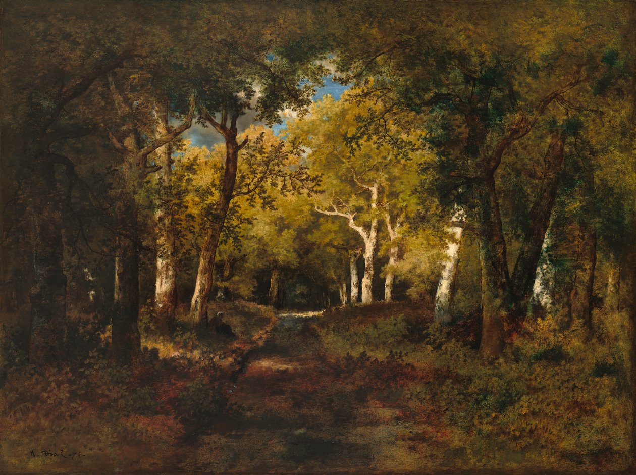 V lese, 1874 od Narcisse Virgile Diaz de la Peña