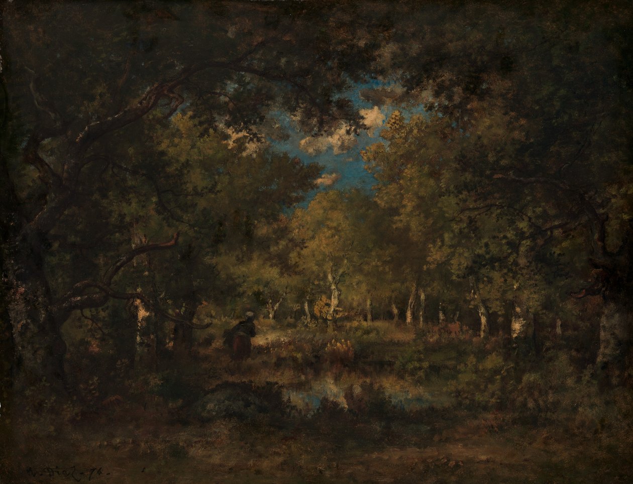 Les Fontainebleau, 1874. od Narcisse Virgile Diaz de la Peña