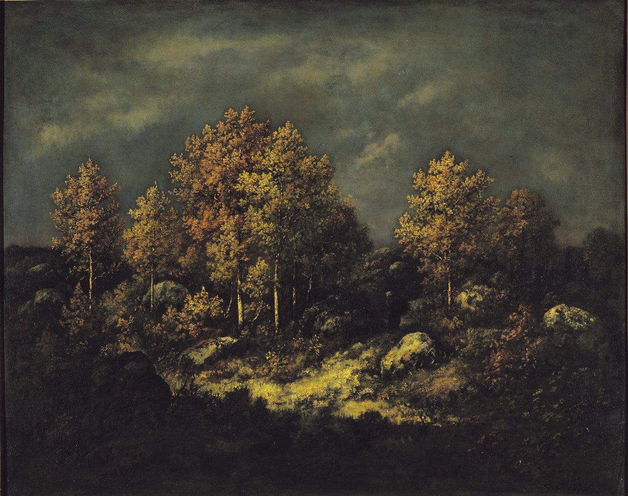 Výšina Jean de Paris v lese Fontainebleau, 1867 od Narcisse Virgile Diaz de la Peña