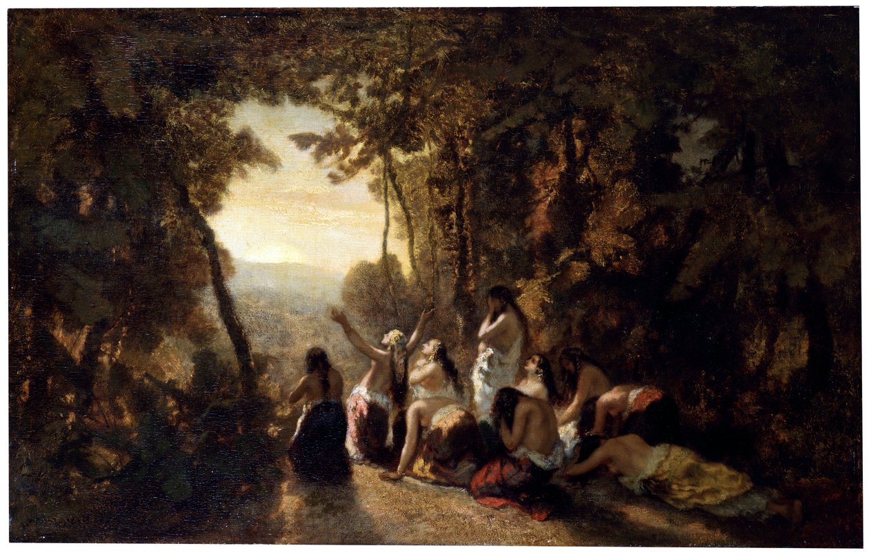 Nářek Jeftovy dcery, 1846. od Narcisse Virgile Diaz de la Peña