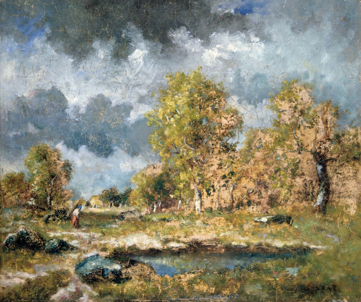 Rybník, polovina 19. století. od Narcisse Virgile Diaz de la Peña
